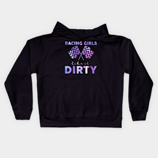 Racing Girls Like It Dirty Hologram Kids Hoodie